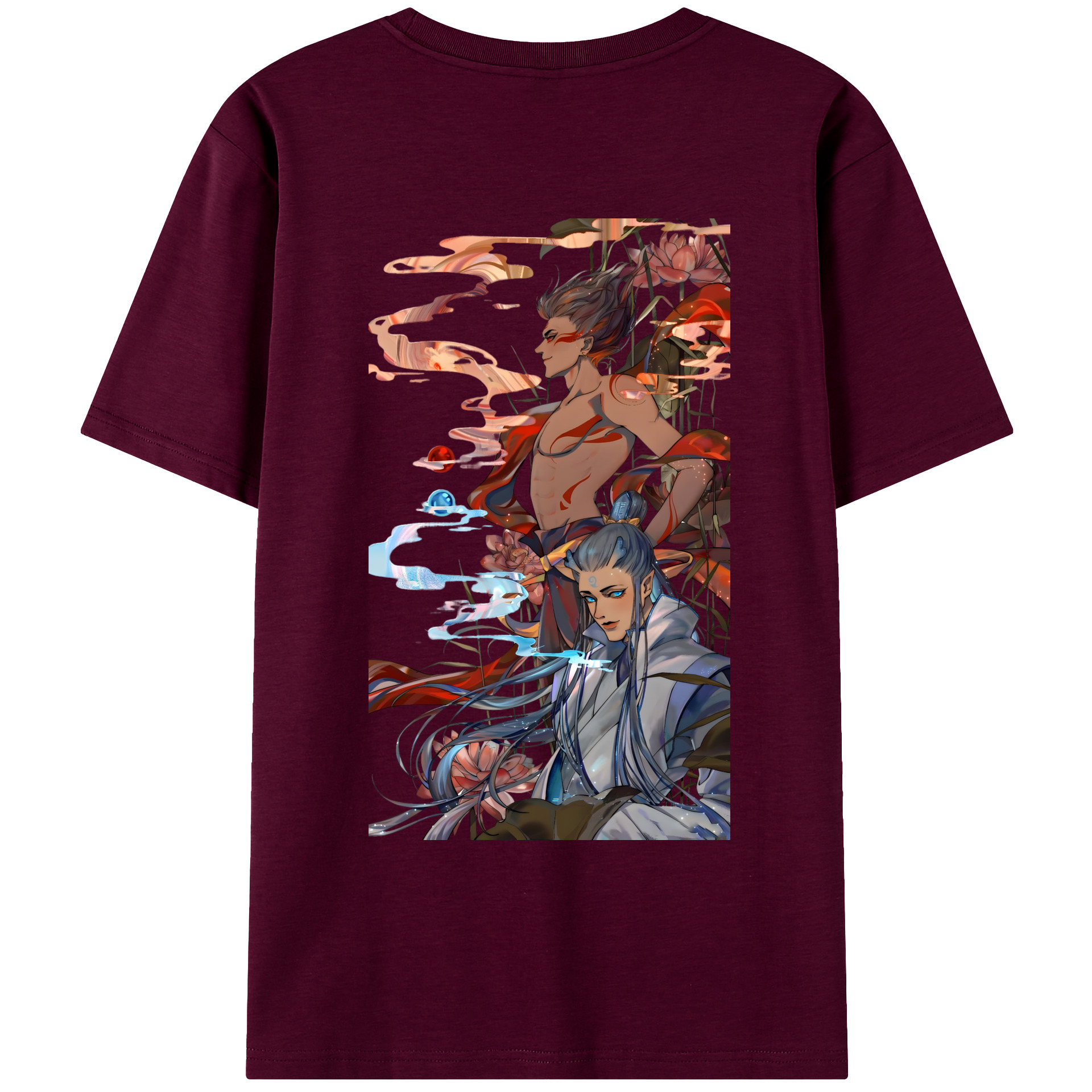 （画像用） Ne Zha 2 ナタ 魔童の大暴れ レディース半袖Tシャツ(バックプリント)